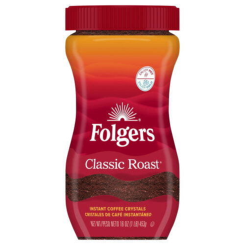 Folgers Classic Roast Instant Coffee Crystals
