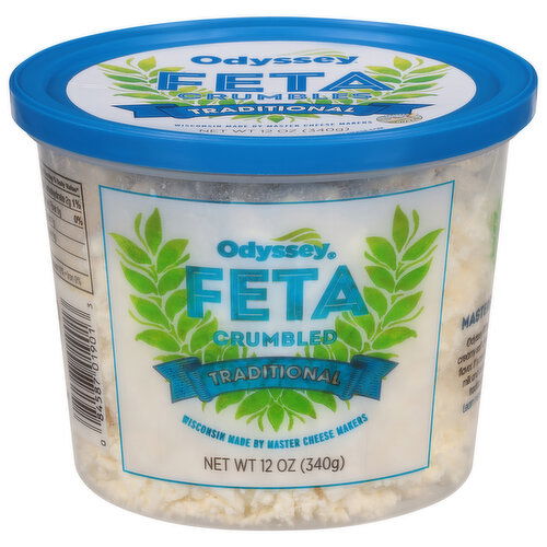 Odyssey Feta, Traditional, Crumbled