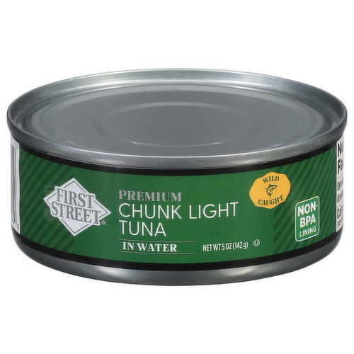 First Street Tuna, in Water, Chunk Light, Premium