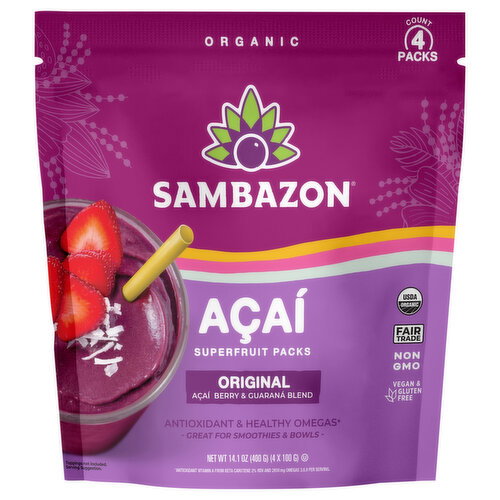 Sambazon Organic Original Acai Superfruit Packs