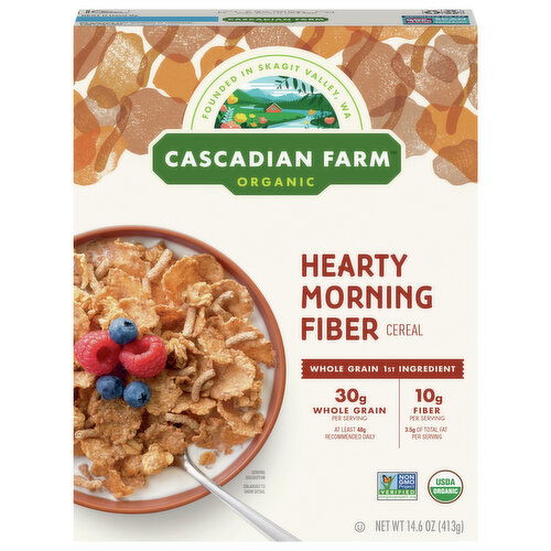 Cascadian Farm Cereal, Hearty Morning Fiber