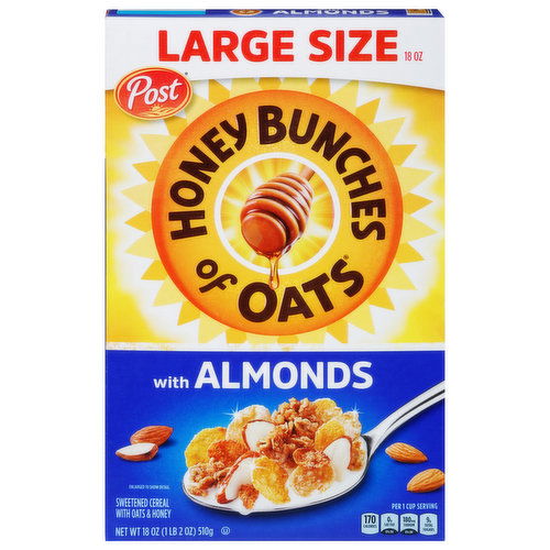 Honey Bunches of Oats : Cereal with Oats and Almonds 