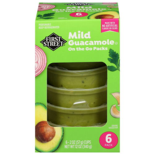 First Street Guacamole, Mild, 6 Pack