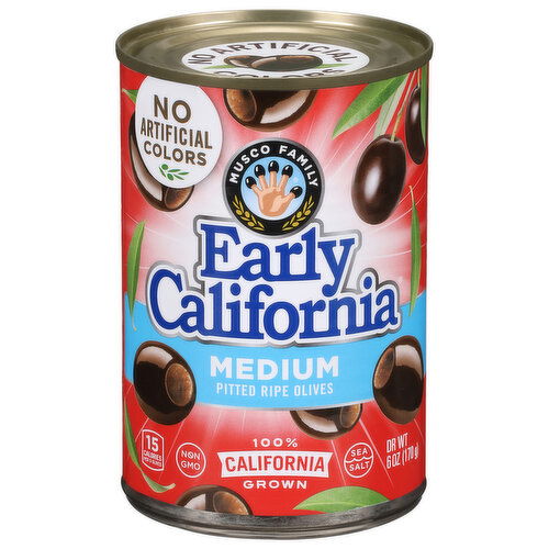 Early California Pitted Ripe Medium Olives