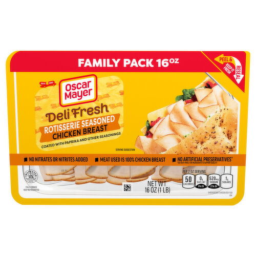 Oscar Mayer Rotisserie Seasoned Chicken Breast Family Pack