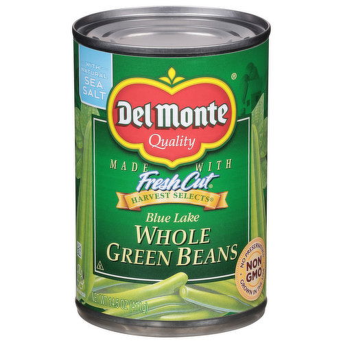 Del Monte Green Beans, Whole, Blue Lake