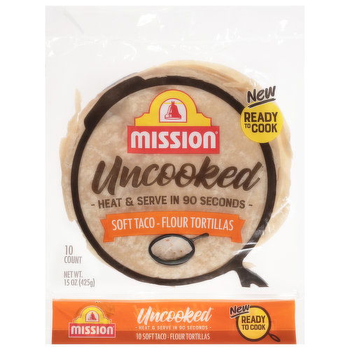 Mission Flour Tortillas, Soft Taco, Uncooked