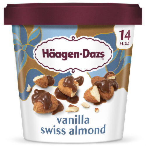Haagen-Dazs Ice Cream, Vanilla Swiss Almond Image 1 of 11