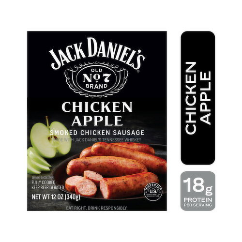 Jack Daniel's Chicken Apple Smoked Chicken Sausage, 12 oz, 4 Count Image 1 of 5