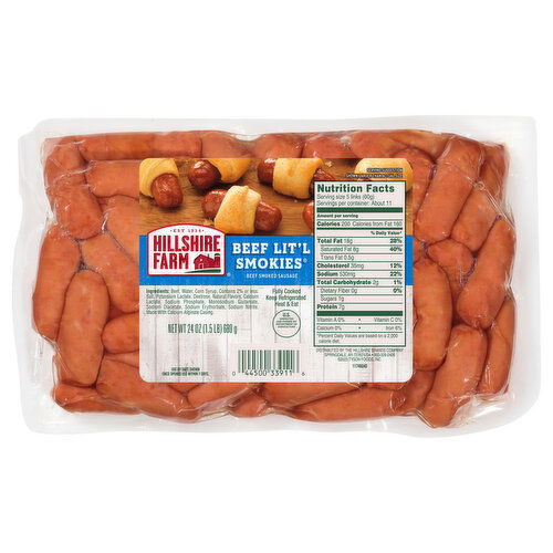 Hillshire Farm Beef Lit'L Smokies Sausage