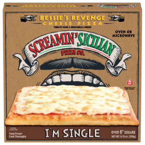 Screamin' Sicilian Pizza Co. Pizza, I'm Single, Bessie's Revenge Cheese