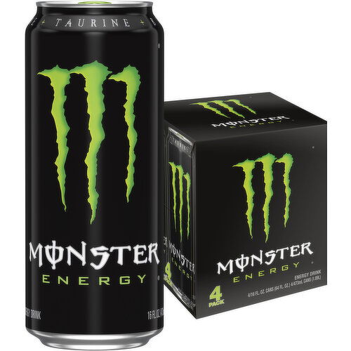 Monster Energy Monster Energy Original 4 Pack - 16 Fl Oz