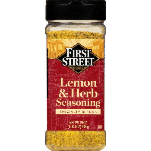 First Street Seasoning, Lemon & Herb, Specialty Blends