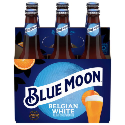 Blue Moon Belgian-Style Wheat Ale Belgian White Beer Image 1 of 6