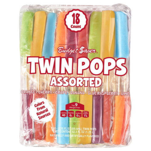 Budget Saver Assorted Twin Pops