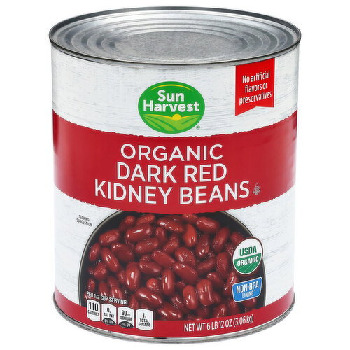 Sun Harvest Organic Dark Red Kidney Beans