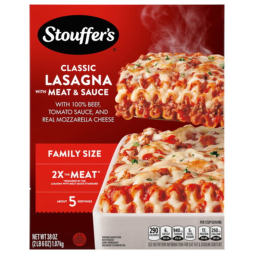 Stouffer's Classic Lasagna with Meat & Sauce Family Size Image 1 of 6