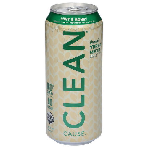 Clean Cause Yerba Mate, Organic, Mint & Honey
