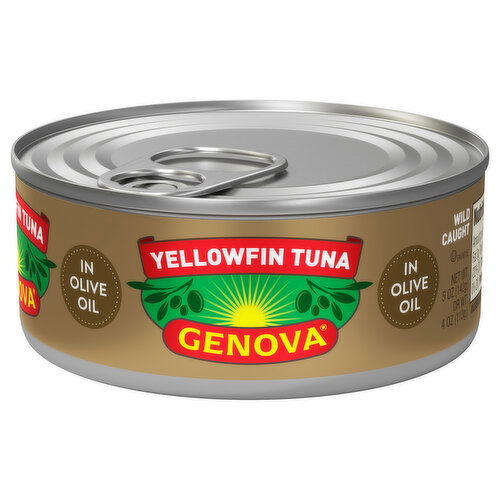 Genova Yellowfin Tuna, in Olive Oil, Wild Caught