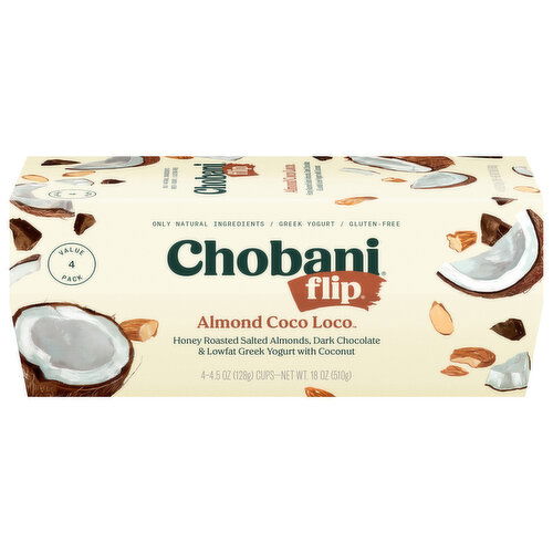 Chobani Greek Lowfat Almond Coco Loco Yogurt Value Pack
