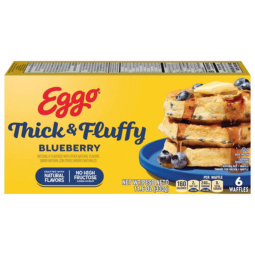 Eggo Thick & Fluffy Blueberry Waffles
