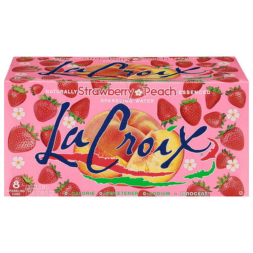LaCroix Strawberry Peach Sparkling Water