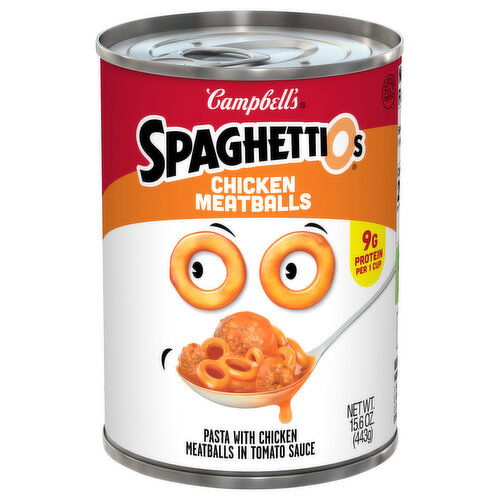 SpaghettiOs Chicken Meatballs Pasta