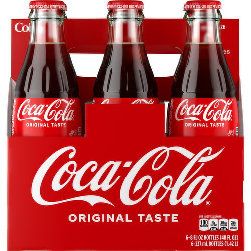 Coca-Cola Soda Glass Bottles Image 1 of 11