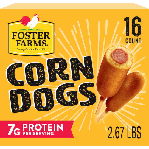 Foster Farms Honey Crunchy Corn Dogs, Frozen Image 1 of 11