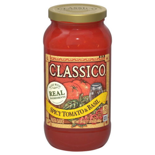 Classico Pasta Sauce, Spicy Tomato & Basil
