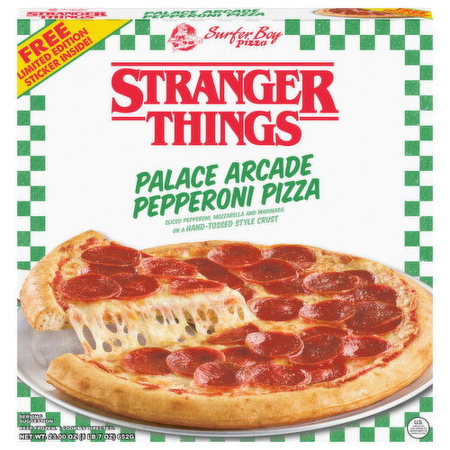 Stranger Things Hand-Tossed Style Crust Palace Arcade Pepperoni Pizza