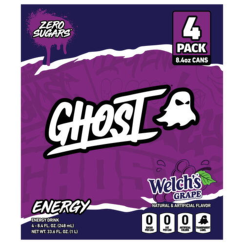 Ghost Zero Sugars Welch's Grape Energy Drink