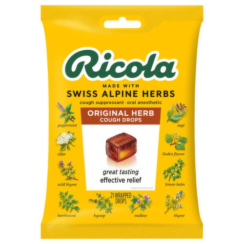 Ricola Cough Drops, Original Herb