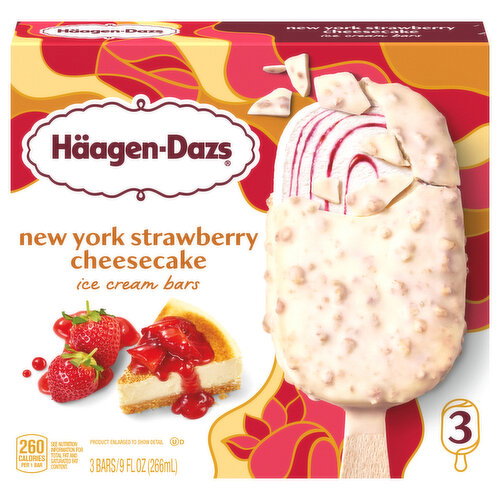 Haagen-Dazs New York Strawberry Cheesecake Ice Cream Bars