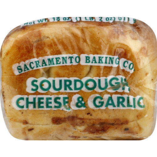 Sacramento Bake Bread, Sourdough, Cheese & Garlic