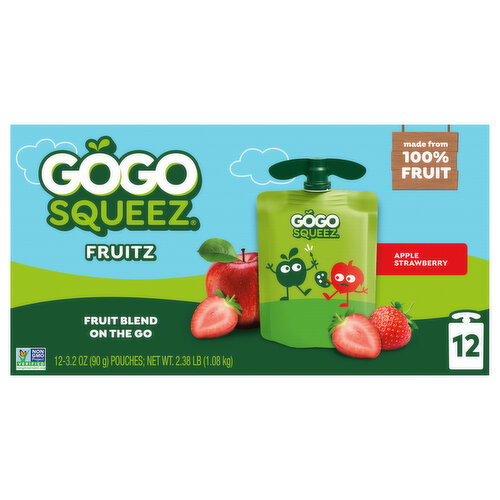 GoGo Squeez Apple Strawberry Fruitz Image 1 of 6