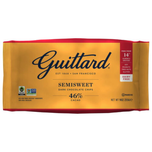 Guittard Semisweet Dark Chocolate Chips Image 1 of 3