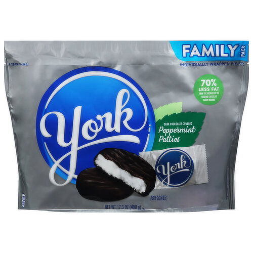 York Dark Chocolate Covered Peppermint Patties Family Pack