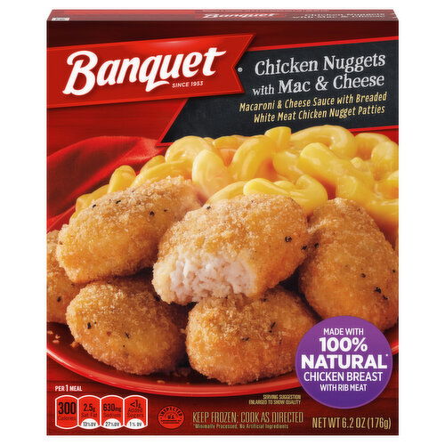Banquet Chicken Nuggets with Mac & Cheese