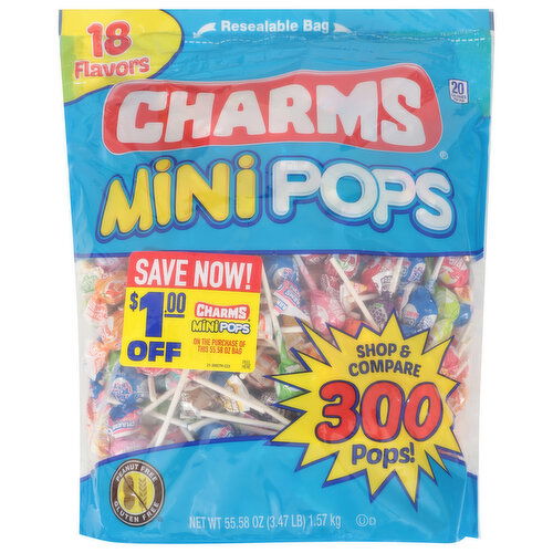 Charms Pops, 18 Flavors, Mini