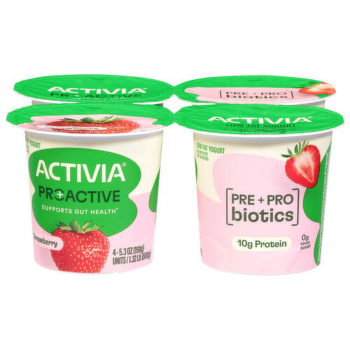 Activia Low Fat Strawberry Yogurt