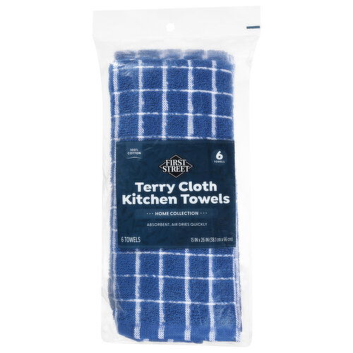 First Street Terry Cloth Kitchen Towels