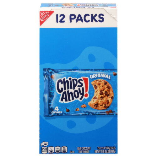 Chips Ahoy! Chocolate Chip Cookies, Original, 12 Packs