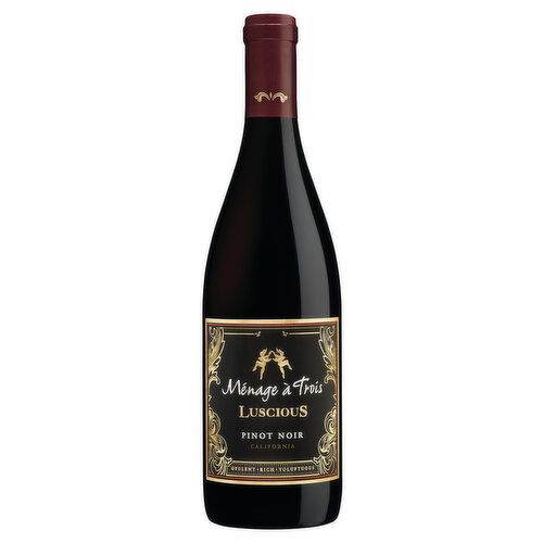 Menage a Trois Luscious Pinot Noir California Red Wine