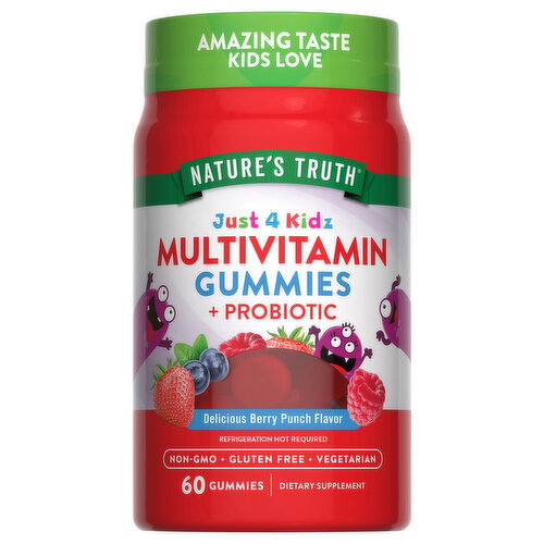 Nature's Truth Just 4 Kidz Multivitamin + Probiotic Gummies