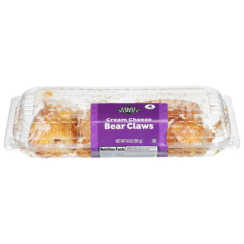 First Street Cream Cheese Bear Claws Image 1 of 6