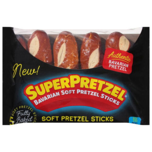 SuperPretzel Pretzel Sticks, Soft, Bavarian