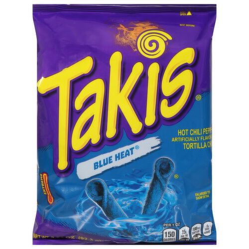 Takis Tortilla Chips, Blue Heat, Extreme