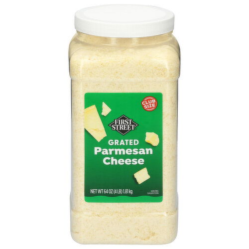 First Street Parmesan Grated Cheese Club Size