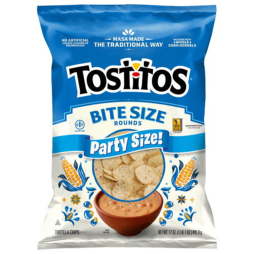 Tostitos Bite Size Rounds Tortilla Chips Party Size